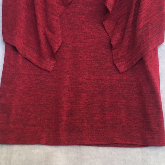 Jessica Howard Waterfall Front Fully Lined Brick Red Midi-Dress - Picture 5 of 10